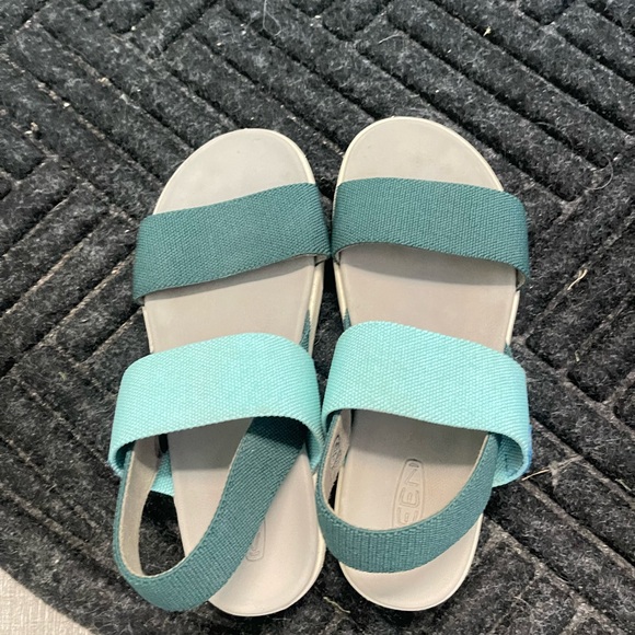 Keen Women's Sandals - Dark Green and Light Blue - Picture 2 of 4